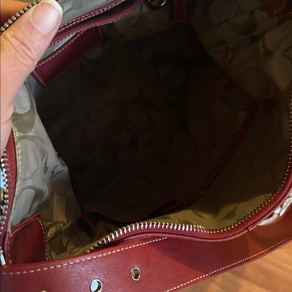 ❤️COACH Legacy Slim Duffle Vintage ‘03 - Red #9326 Adjustable Crossbody/shoulder - Picture 8 of 14